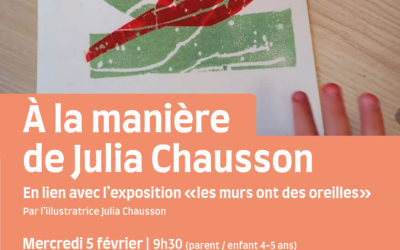 Ateliers d’initiation à la Gravure proposés à la bibliothèque de MAZAN